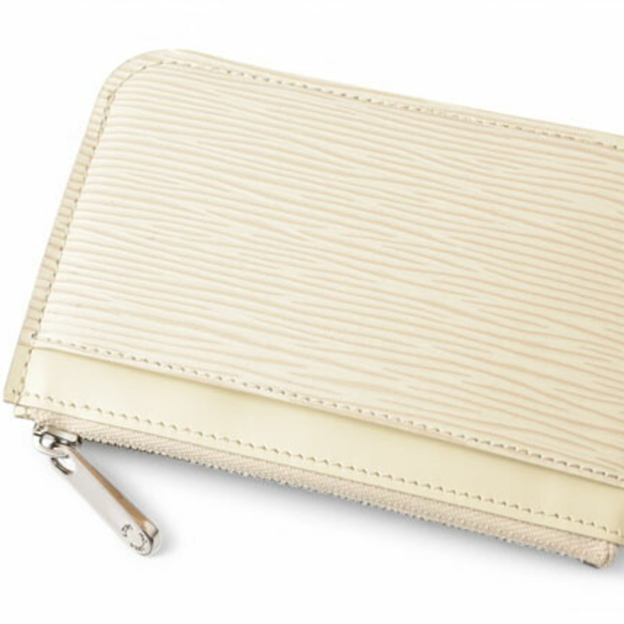 Louis Vuitton Lv Off White Off-White Leather Coin Purse/Coin Case