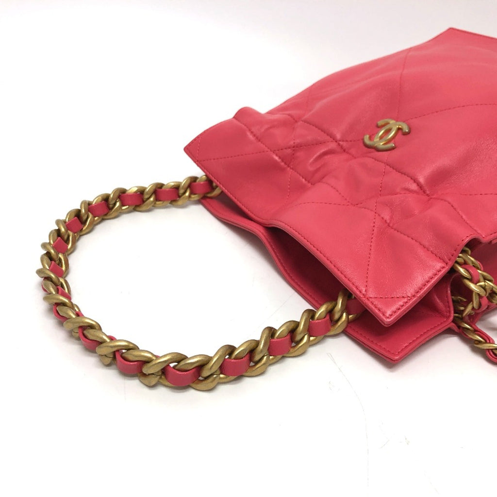 Chanel Pink Leather Handbag