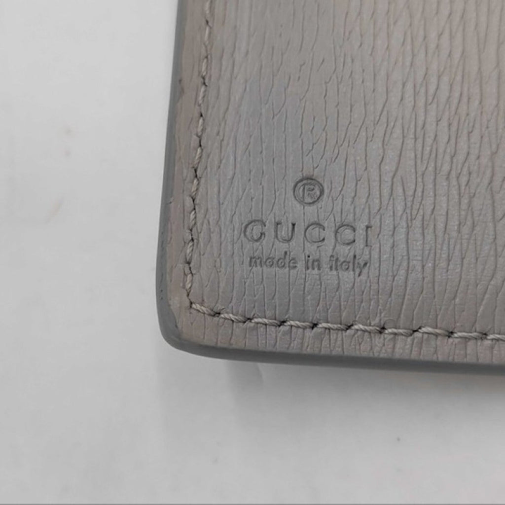 Gucci Gray Leather Wallet (Bi-Fold) (Pre-Owned)