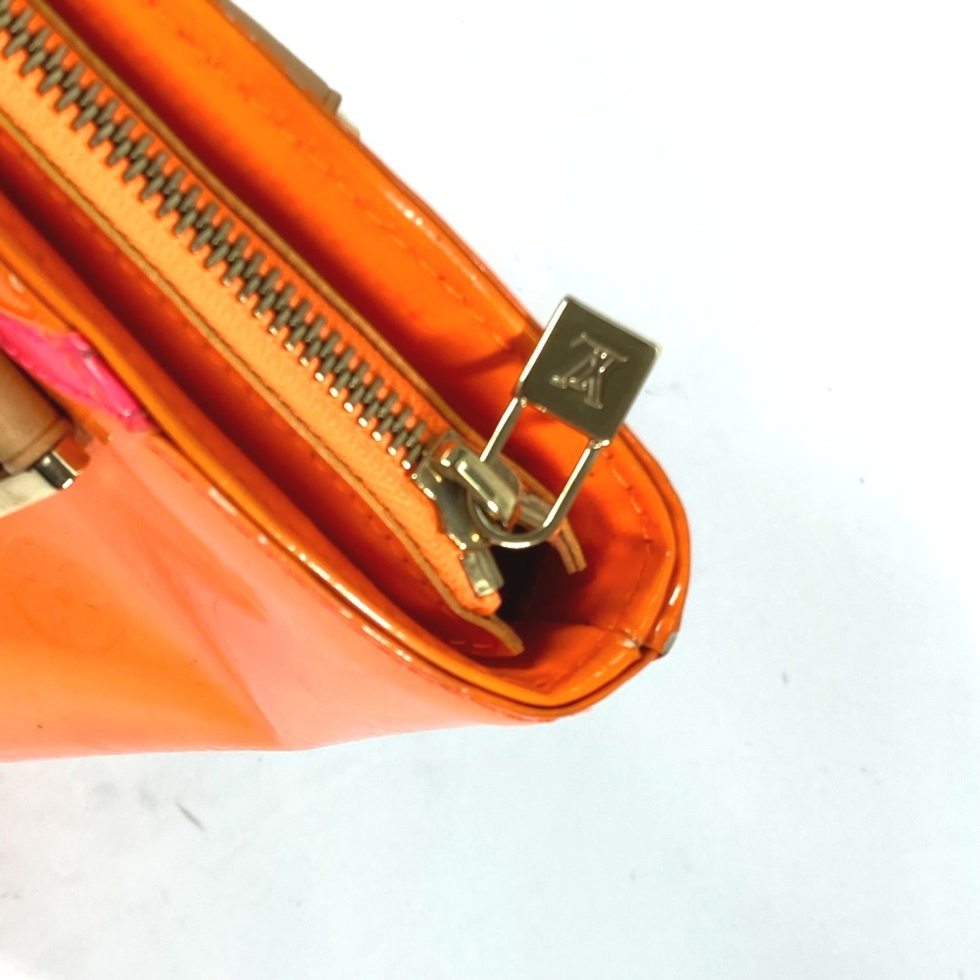 Louis Vuitton Monogram Vernis Orange Pink Monogram Vernis Shoulder Bag Tote Bag
