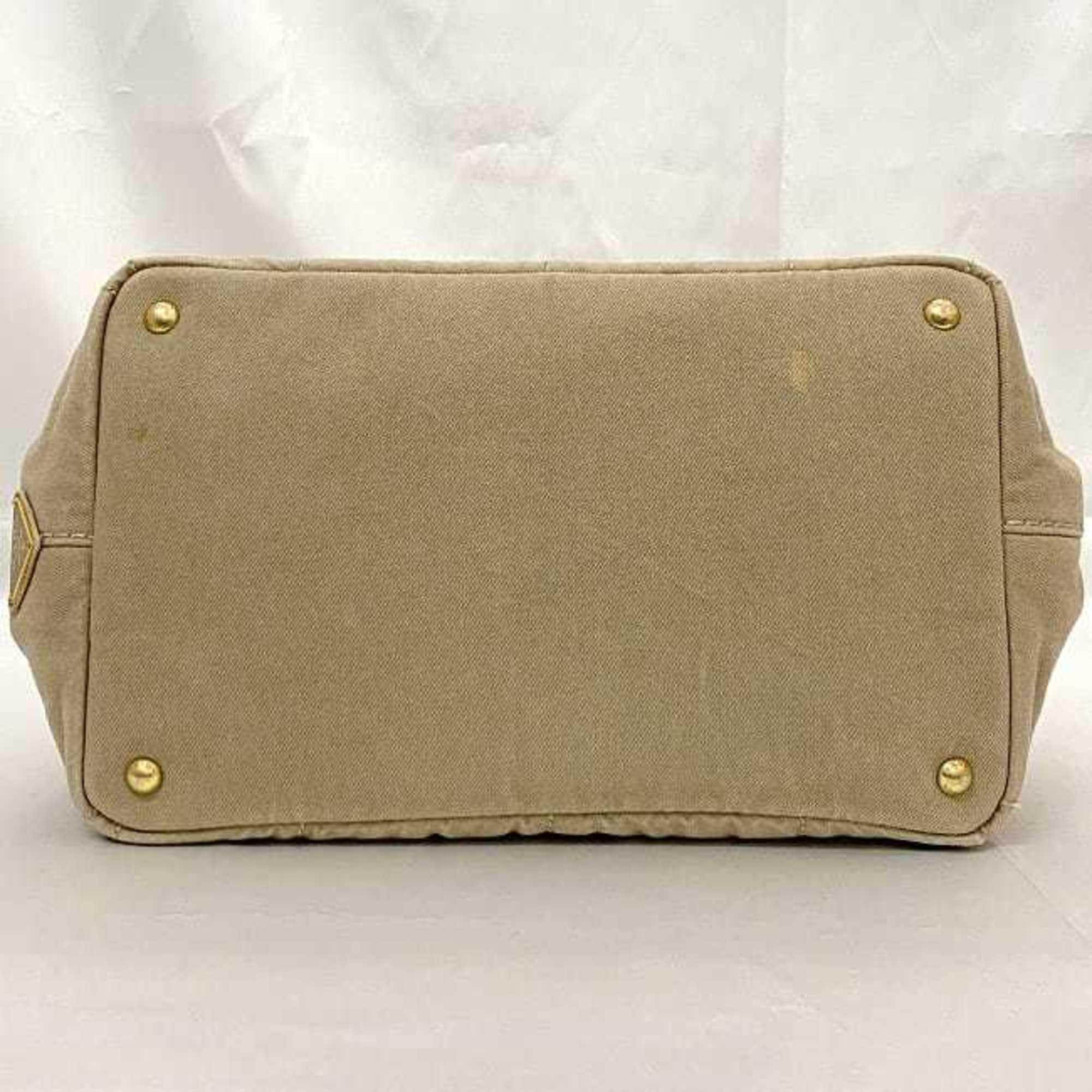 Prada Beige Canapa Handbag Tote Bag