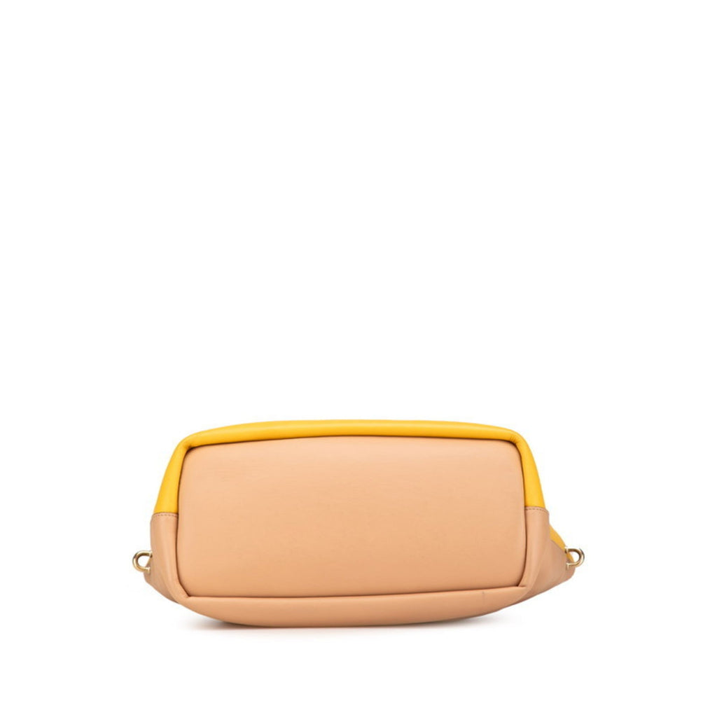Chloé Beige Yellow Leather Handbag Shoulder Bag (Pre-Owned)