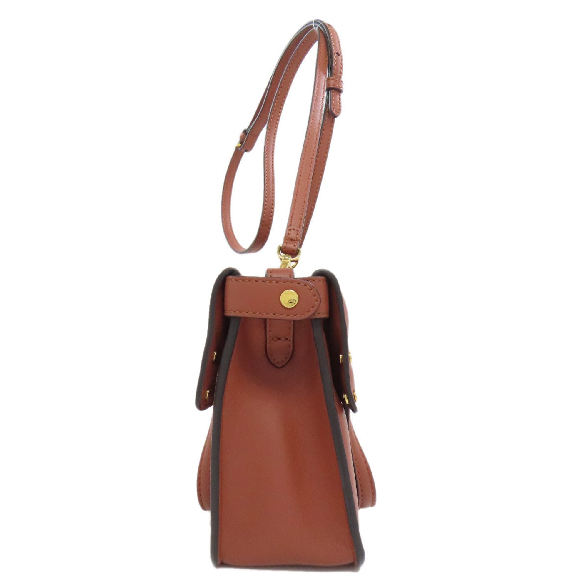 Fendi Brown Leather Shoulder Bag