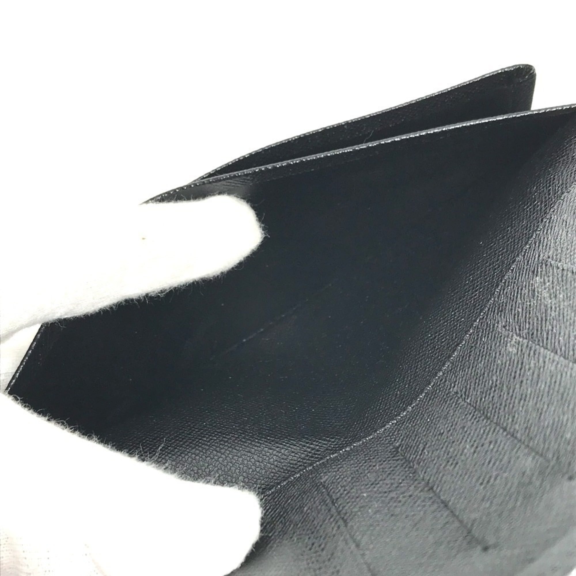 Louis Vuitton Taiga Ardoise Black Taiga Leather Long Wallet