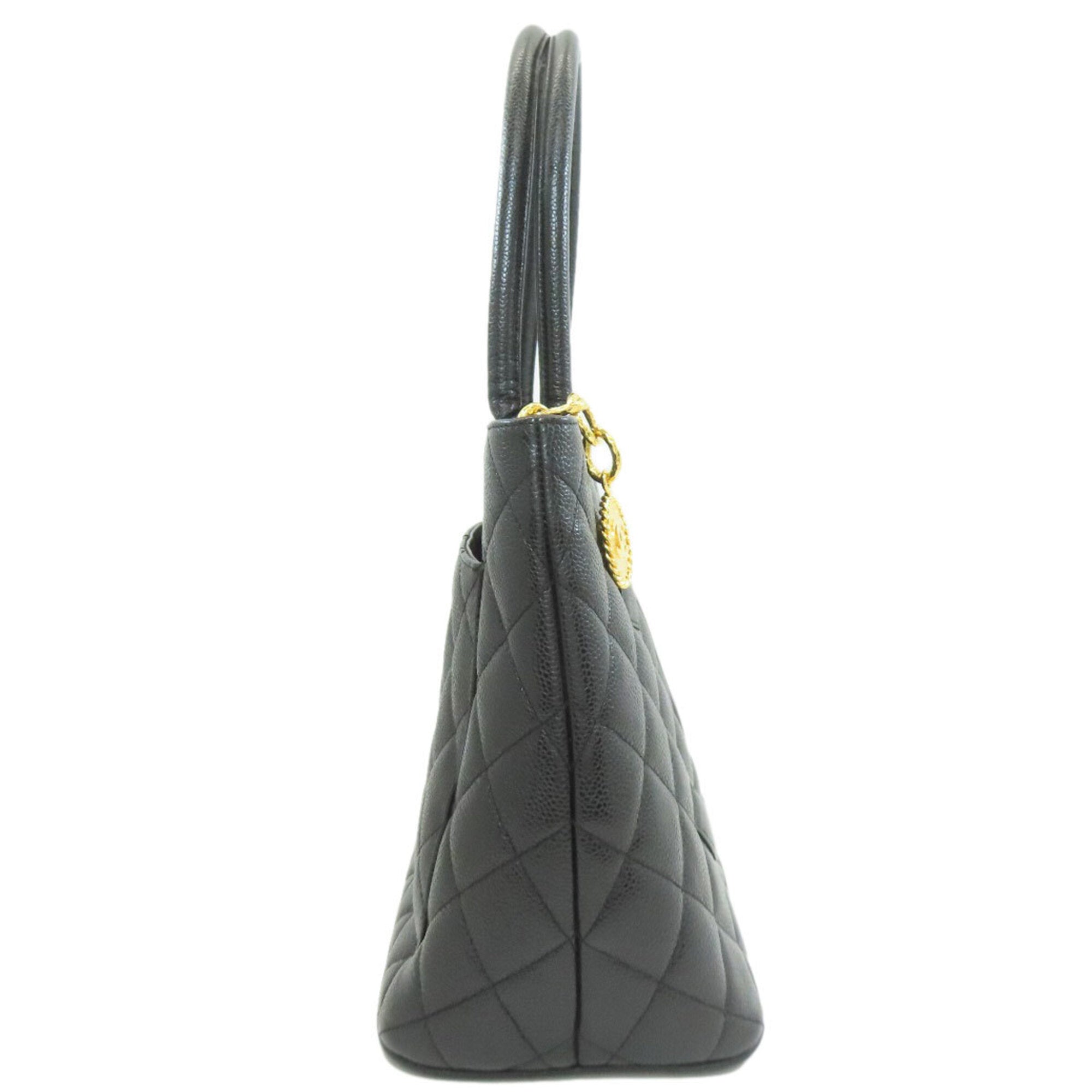 Chanel Black Leather Tote Bag
