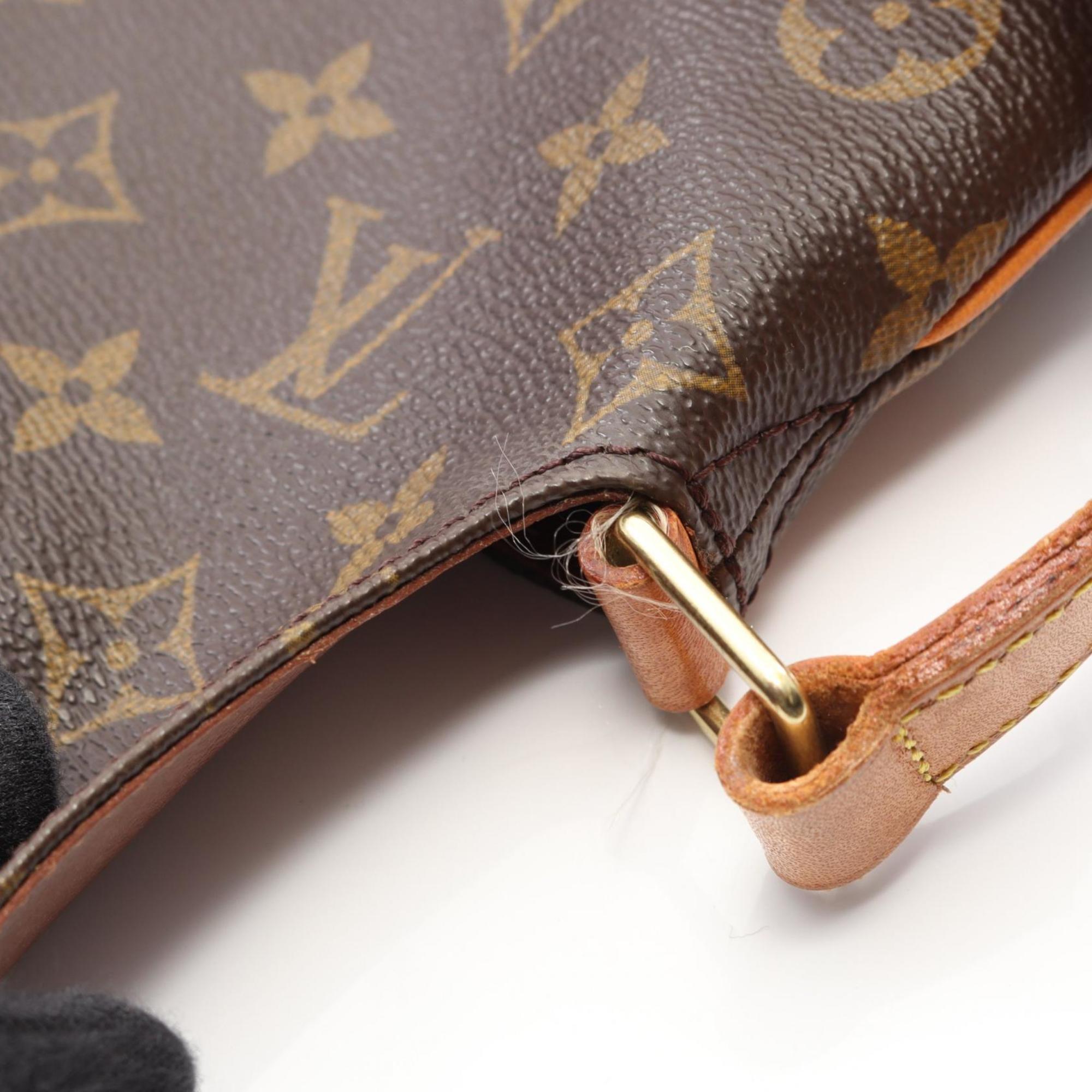 Louis Vuitton Brown Pvc Leather Shoulder Bag
