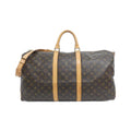 Louis Vuitton Marron Coated Canvas Boston Bag