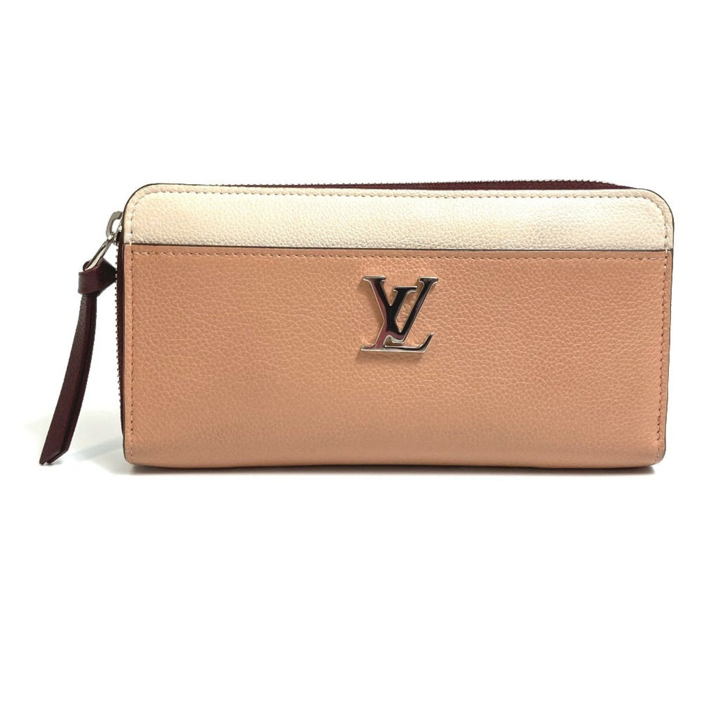 Louis Vuitton Beige Orange Leather Long Wallet