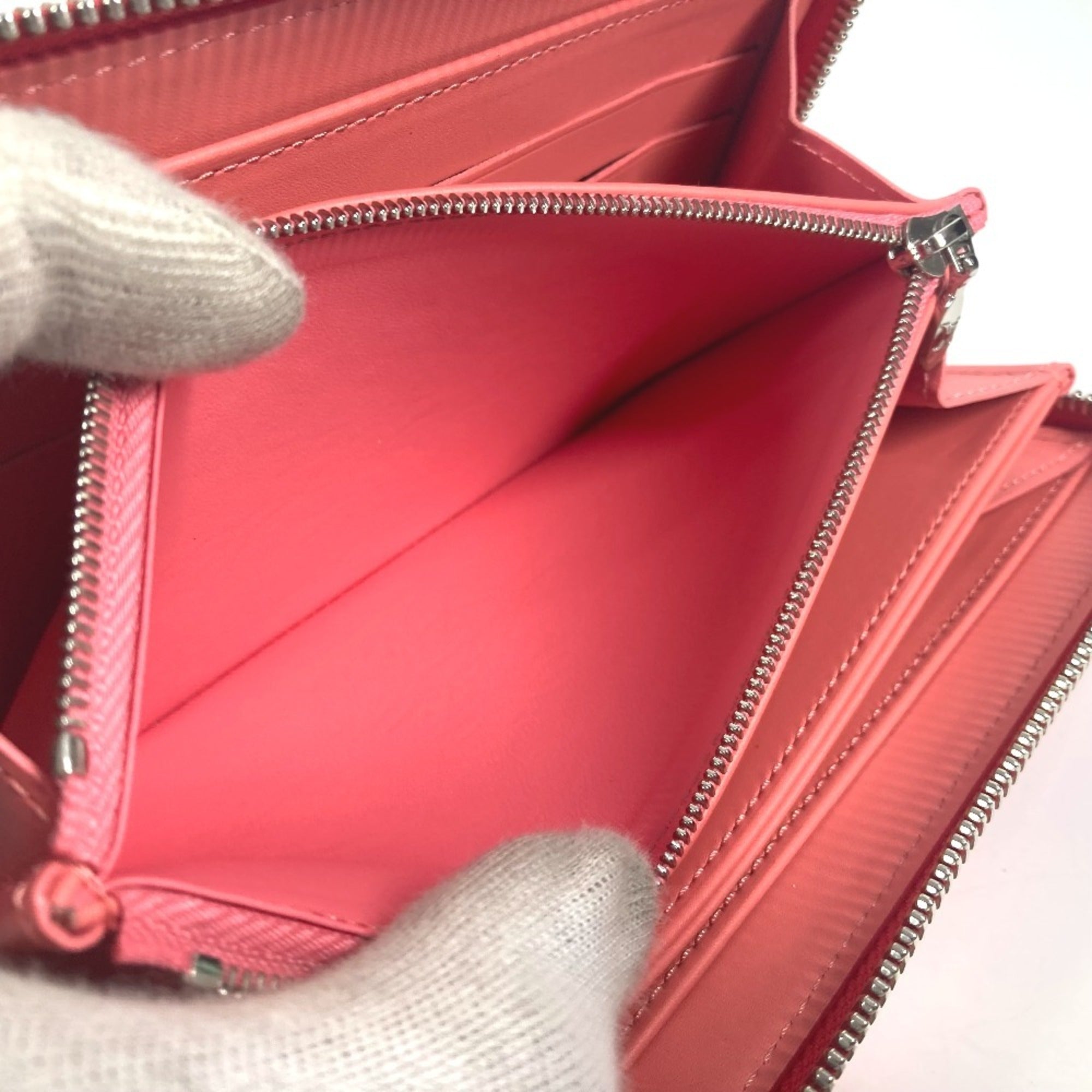 Louis Vuitton Pink Poppy Petal Monogram Vernis Rayures Long Wallet