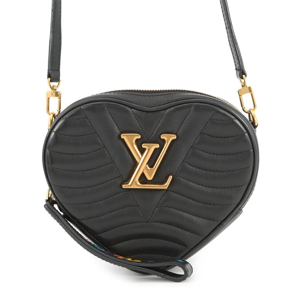 Louis Vuitton Noir Leather Shoulder Bag