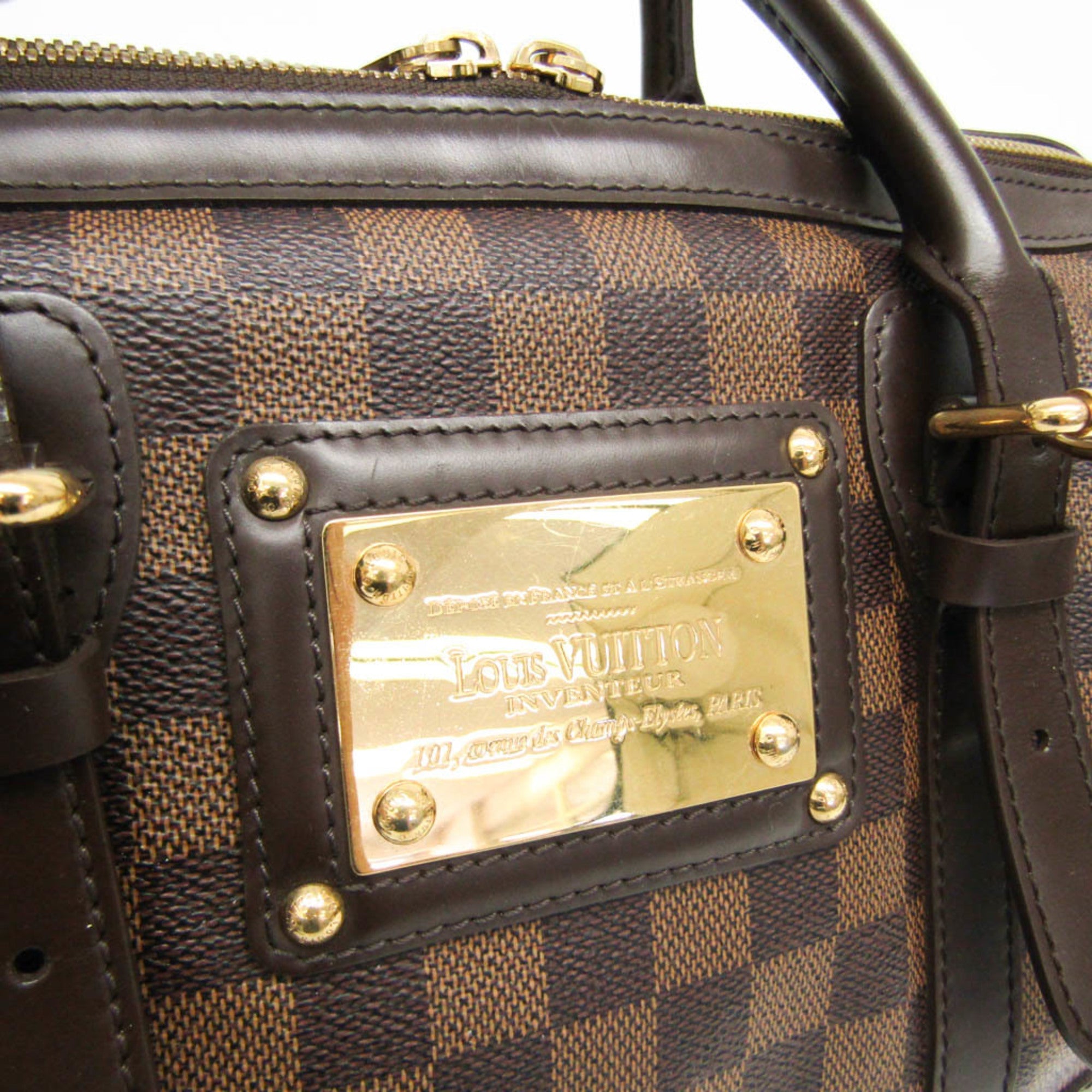 Louis Vuitton Damier Ebene Damier Canvas Handbag