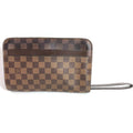 Louis Vuitton Brown Damier Canvas Ebene Damier Canvas Clutch Bag Pouch