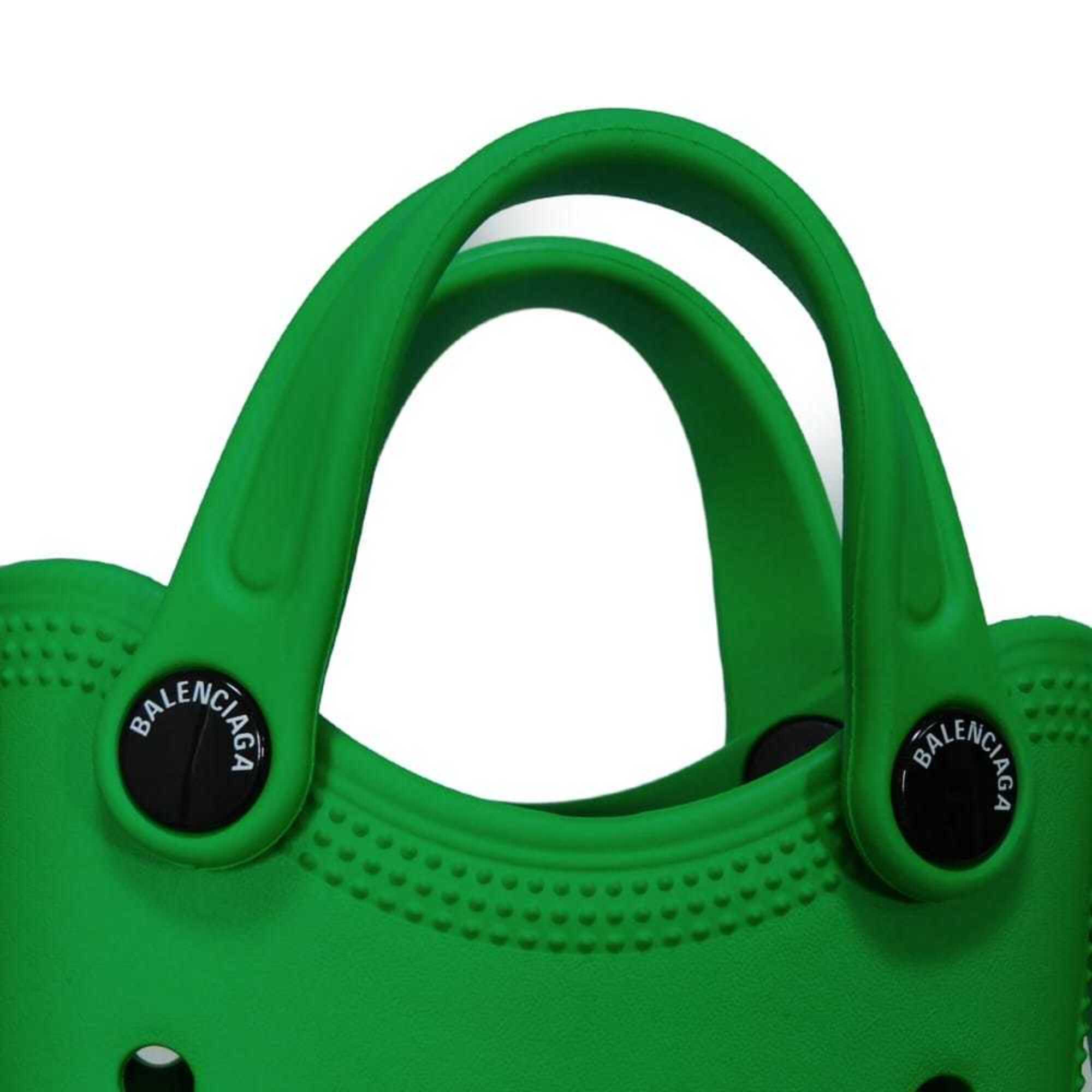 Balenciaga Green Rubber Pochette Shoulder
