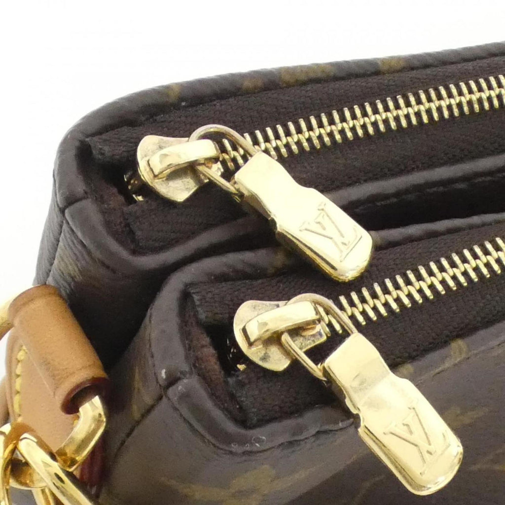Louis Vuitton Brown Coated Canvas Pochette Shoulder Bag
