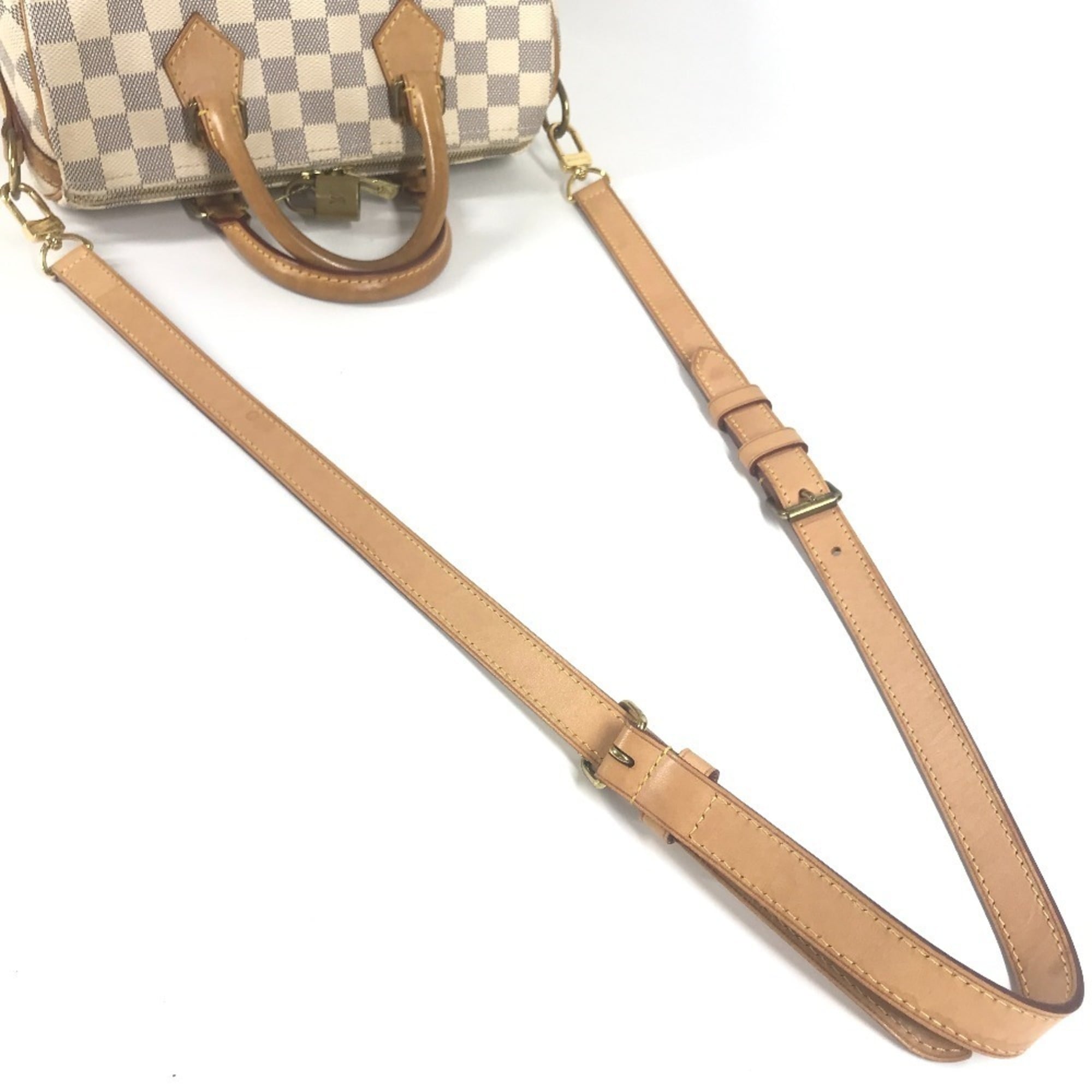 Louis Vuitton Damier Azur White Damier Azur Boston Bag Handbag Shoulder Bag