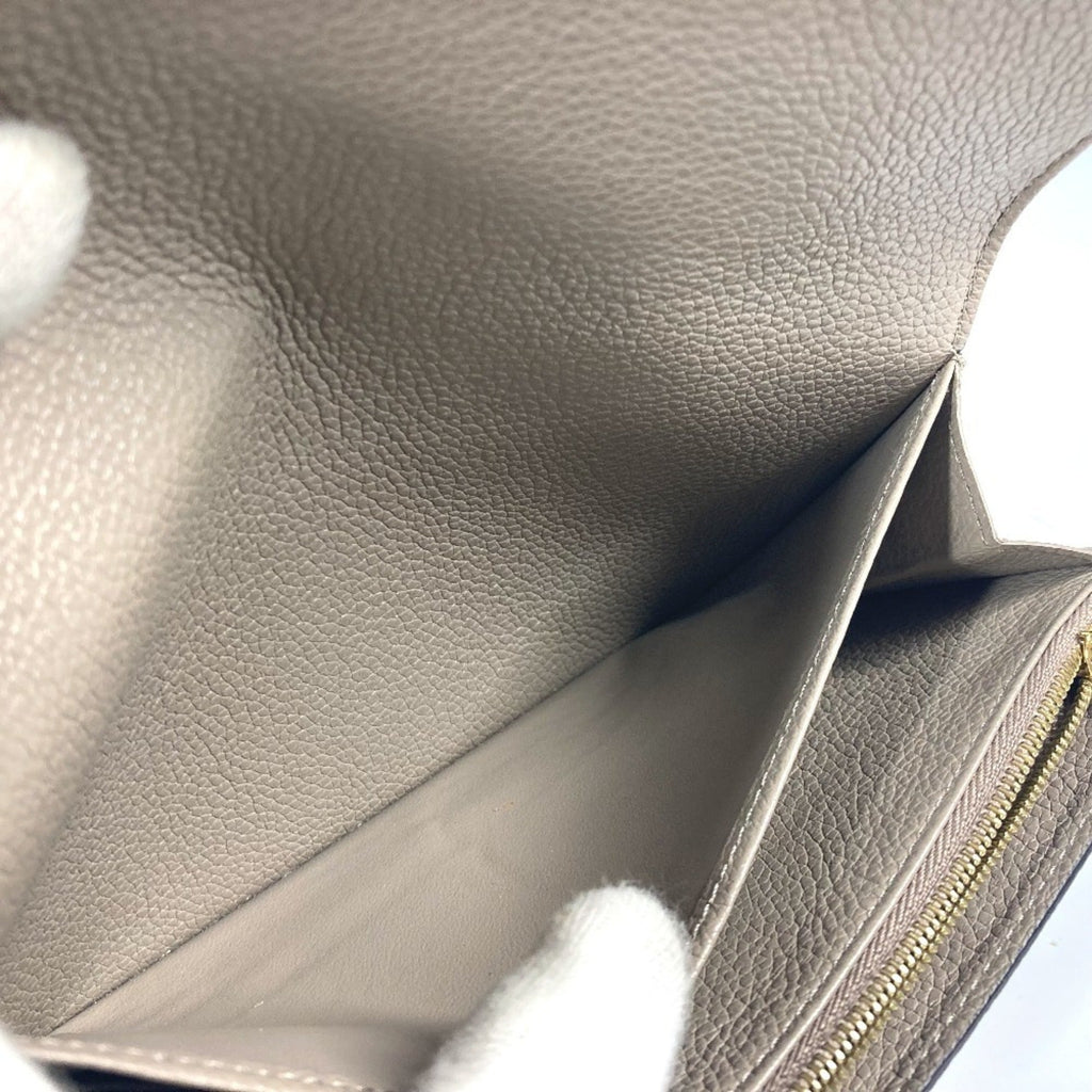 Louis Vuitton Beige Tourterelle Monogram Empreinte Long Wallet