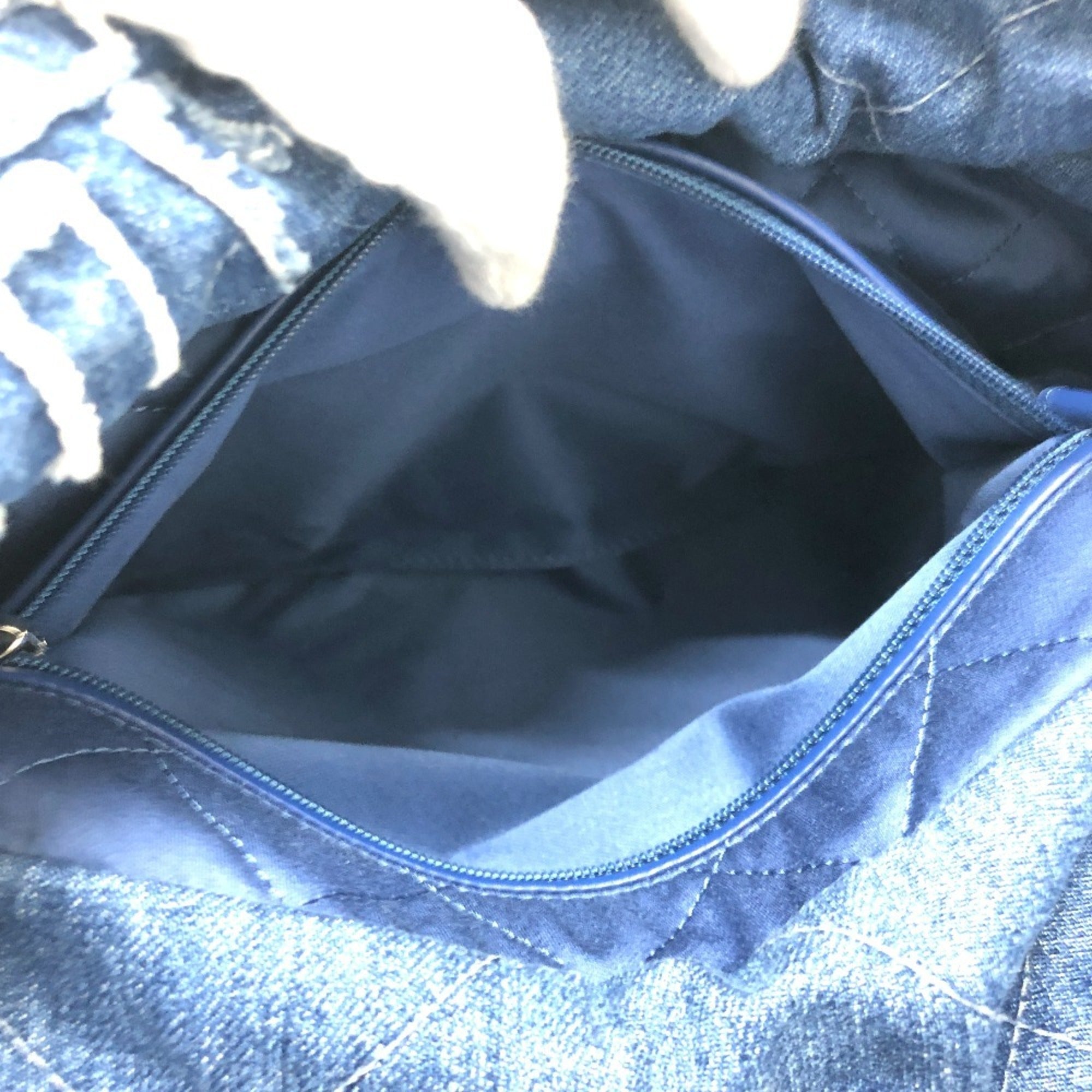 Chanel Blue Denim Shoulder Bag