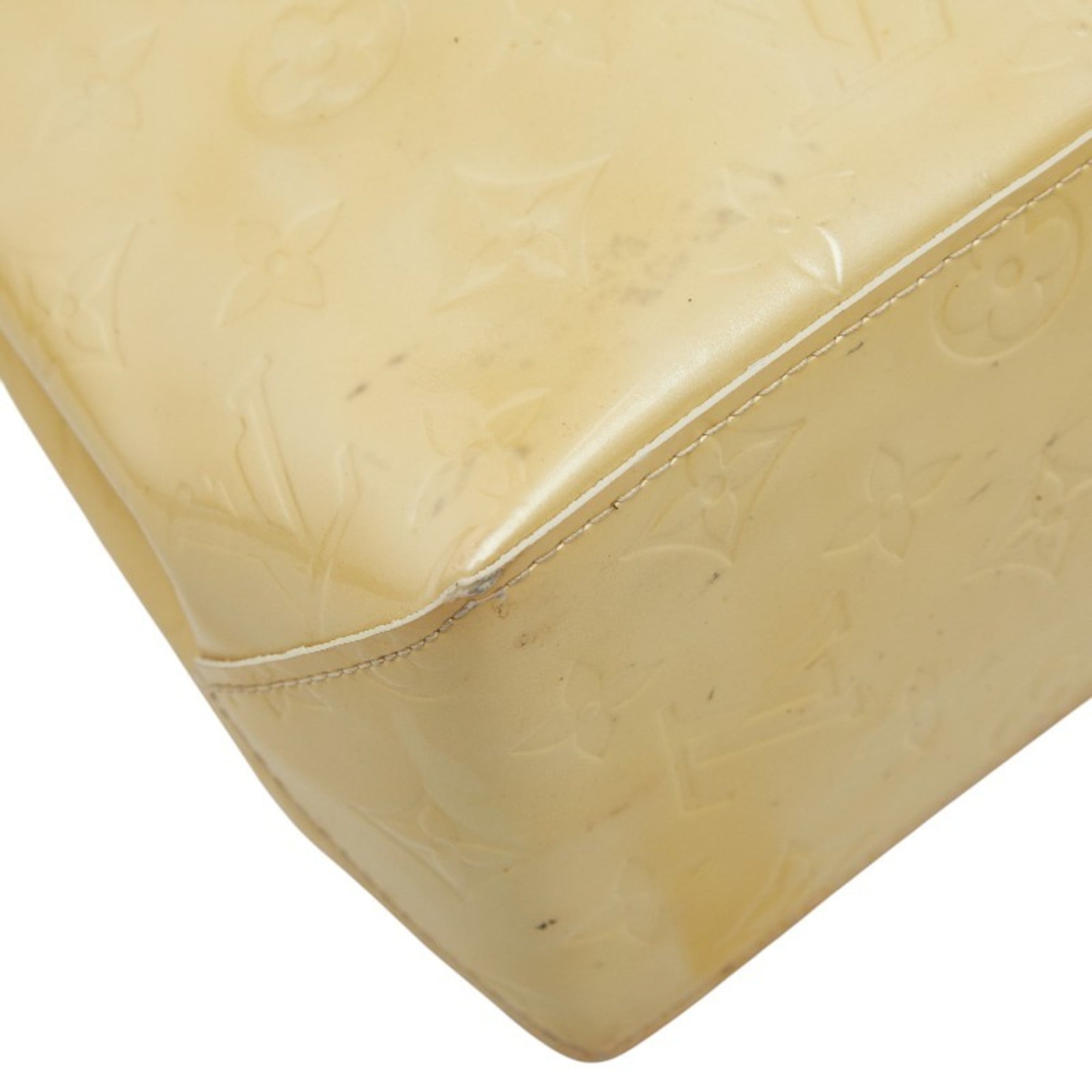 Louis Vuitton Beige Patent Leather Handbag