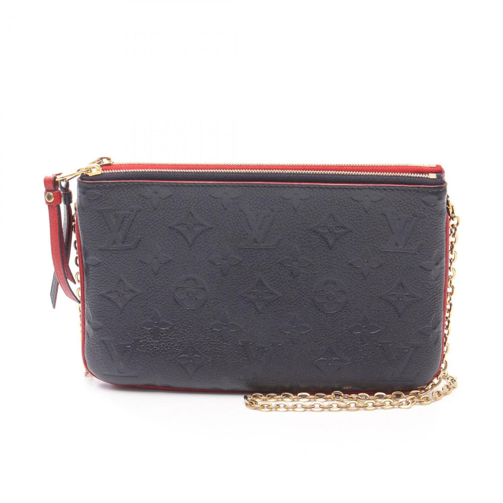 Louis Vuitton Marine Rouge Navy Red Color Monogram Empreinte Pochette Shoulder Bag
