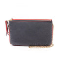 Louis Vuitton Marine Rouge Navy Red Color Monogram Empreinte Pochette Shoulder Bag