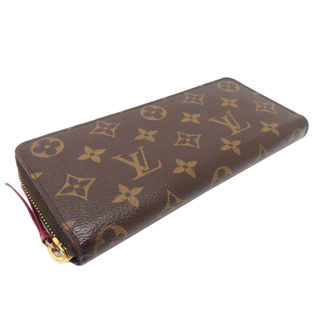 Louis Vuitton Brown Fuchsia Monogram Long Wallet