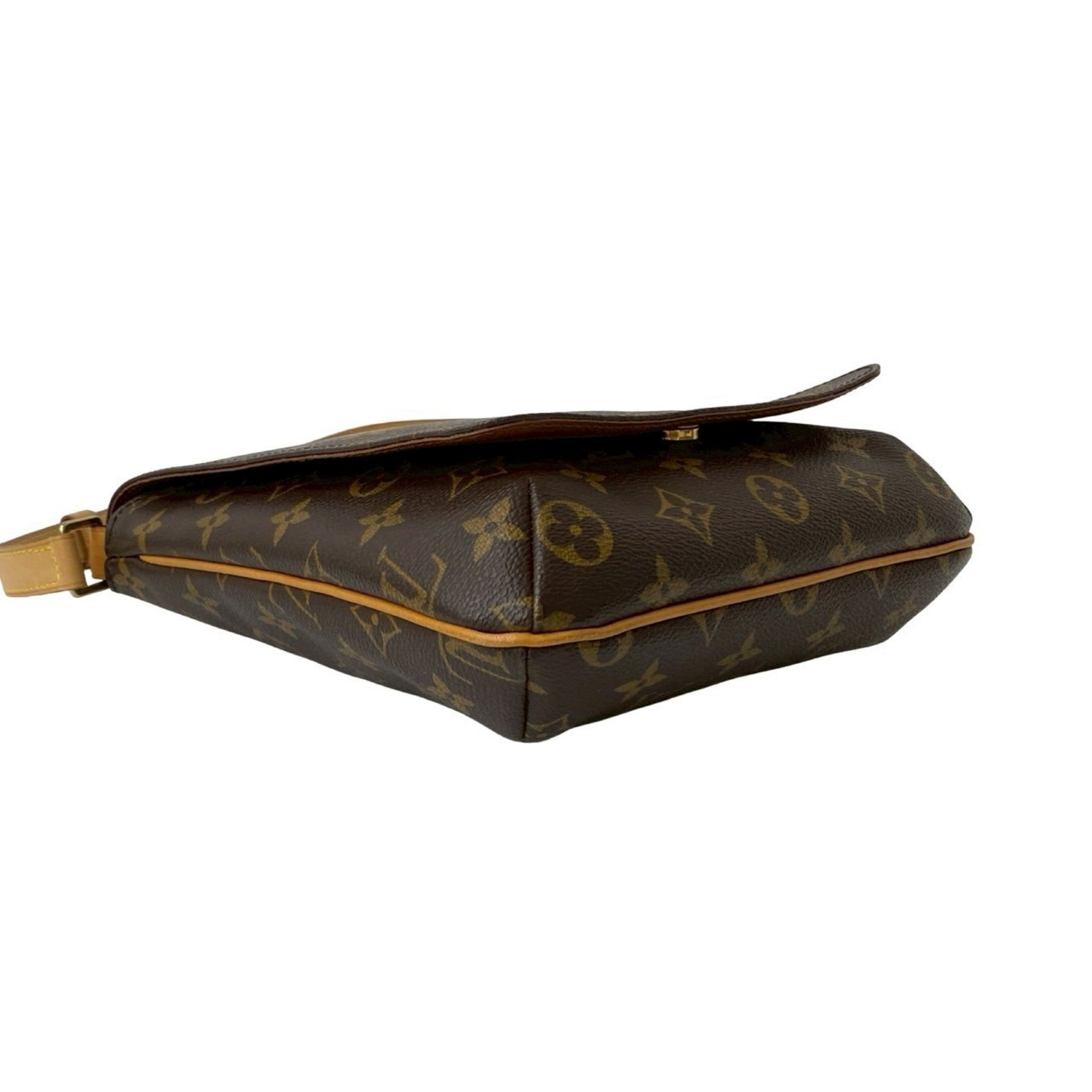 Louis Vuitton Brown Leather Pvc Shoulder Bag