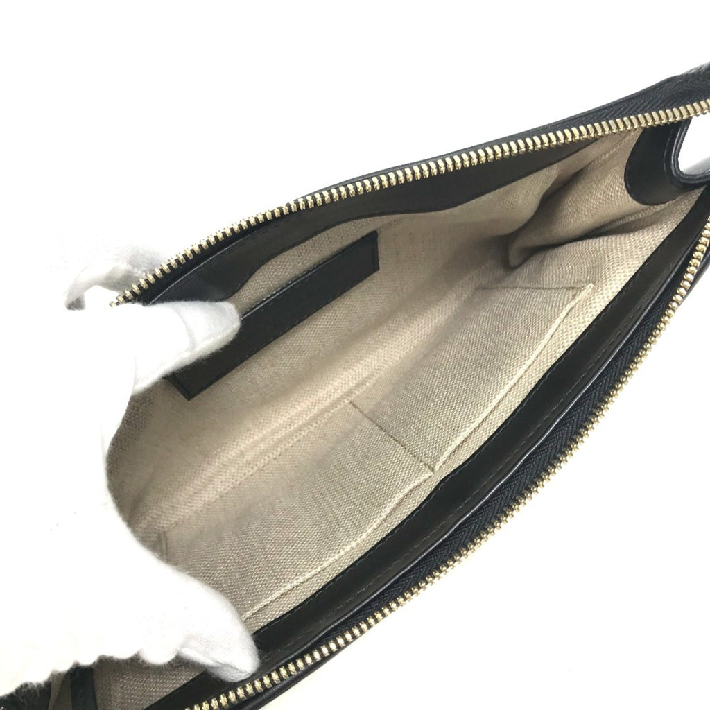 Balenciaga Black Leather Clutch