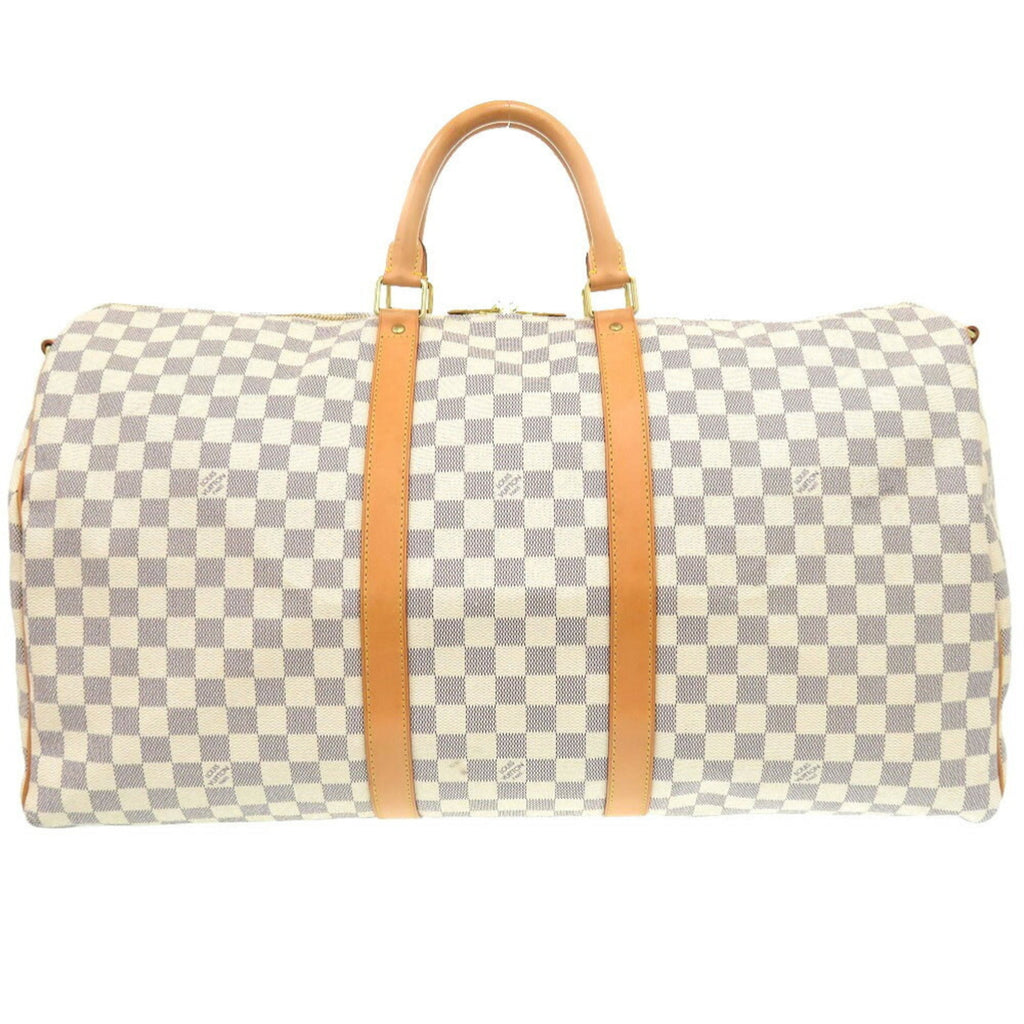 Louis Vuitton White Damier Azur Boston Bag