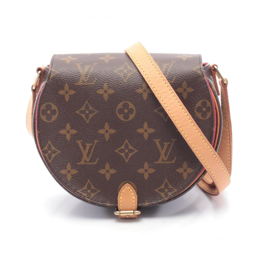 Louis Vuitton Brown Coated Canvas Leather Handbag Shoulder Bag