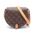 Louis Vuitton Brown Coated Canvas Leather Handbag Shoulder Bag