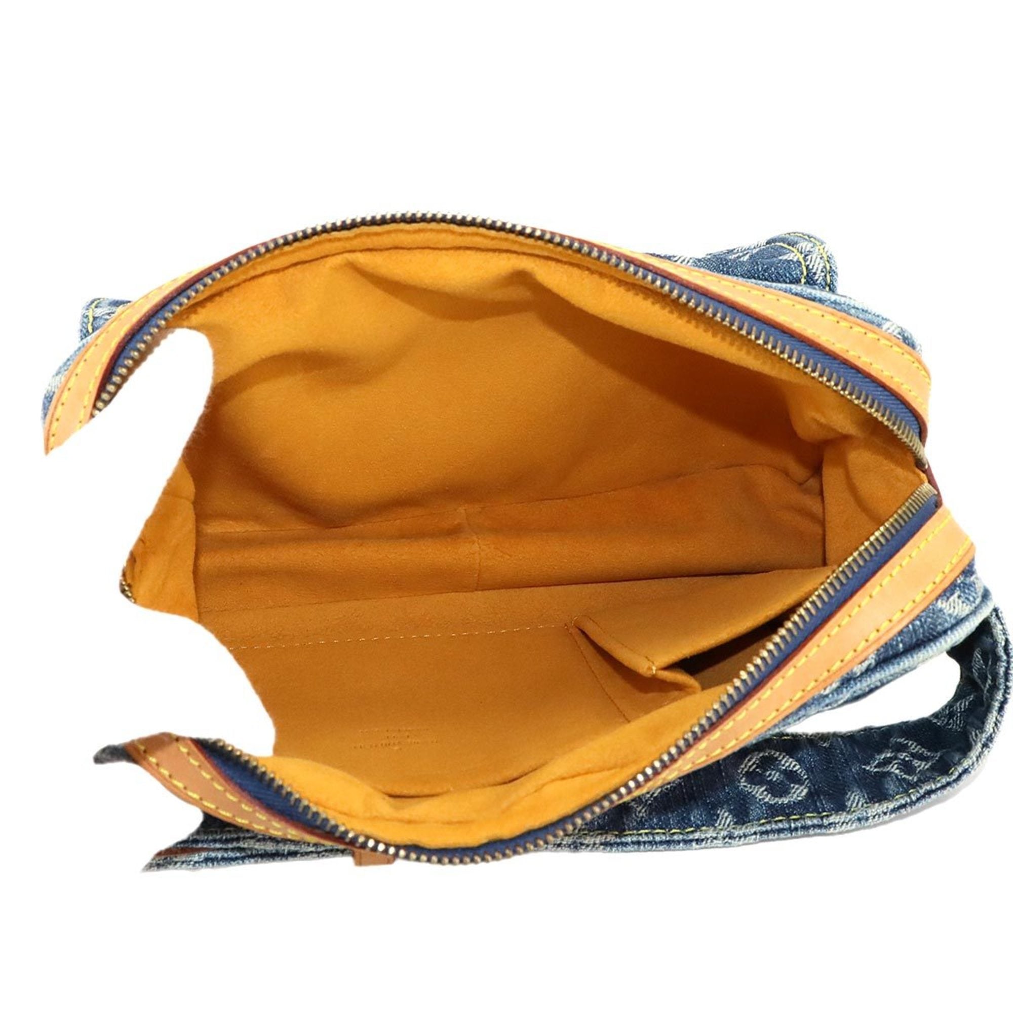 Louis Vuitton Blue Monogram Denim Fanny Pack Pouch Sling Bag