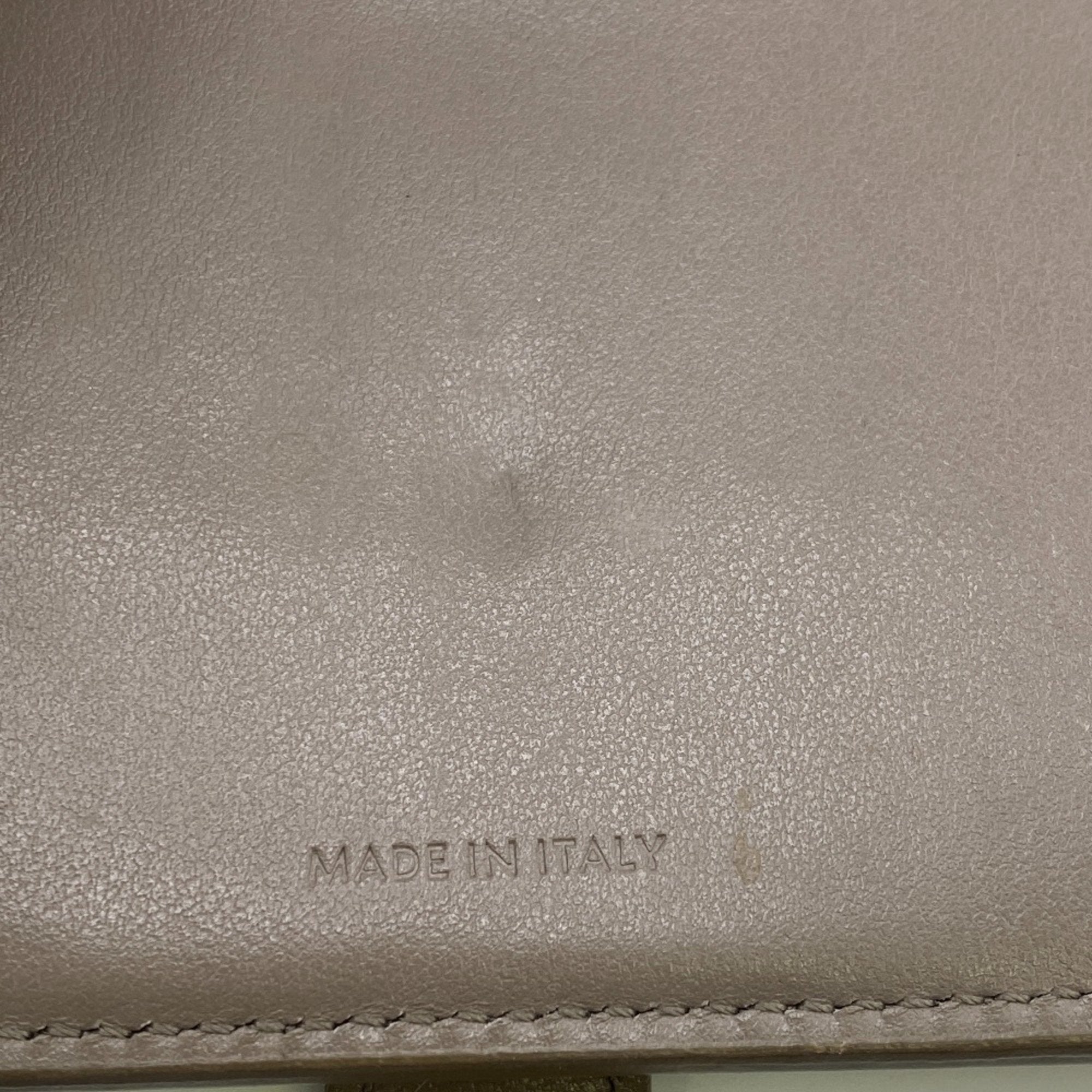 Celine Beige Leather Wallet (Bi-Fold)