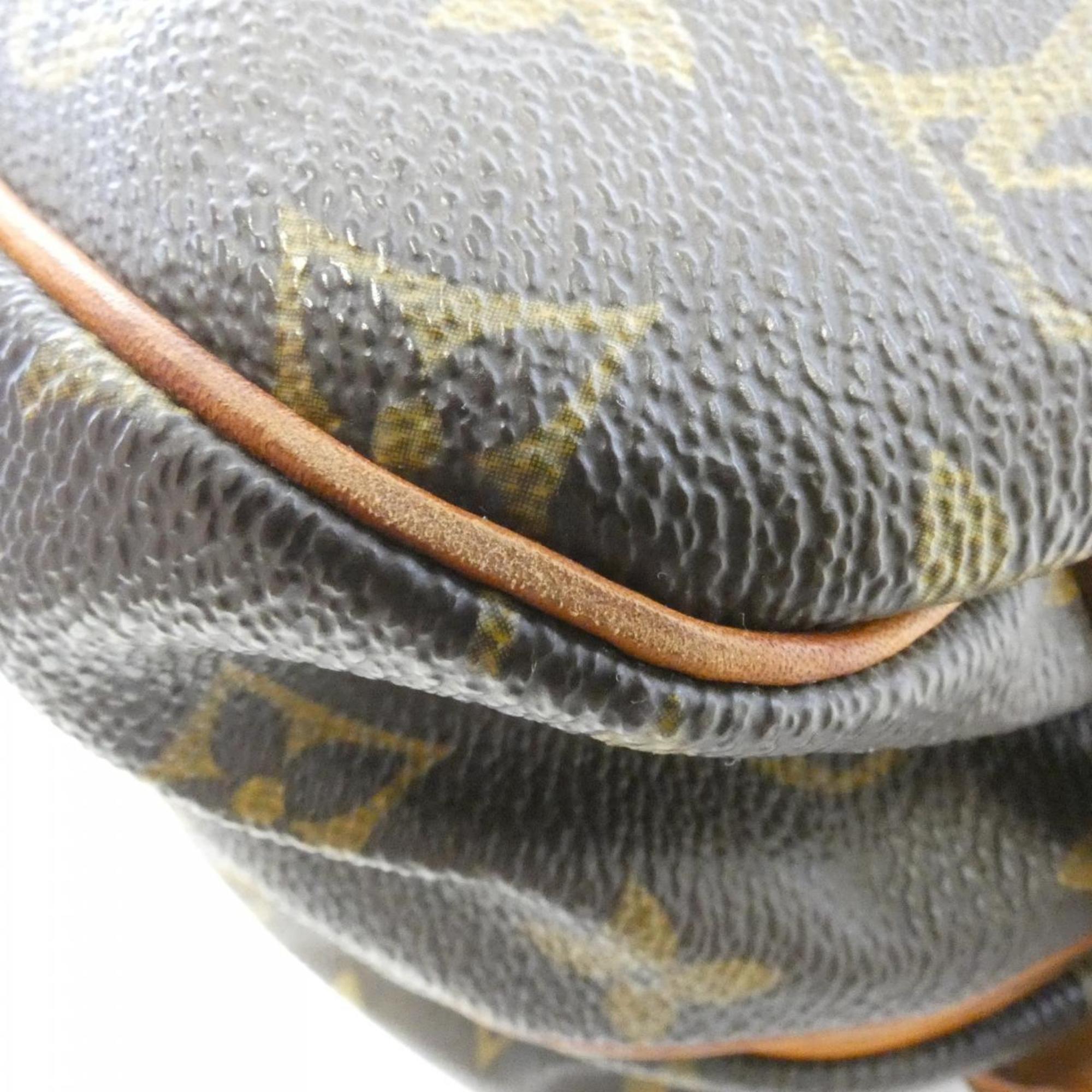 Louis Vuitton Brown Coated Canvas Shoulder Bag