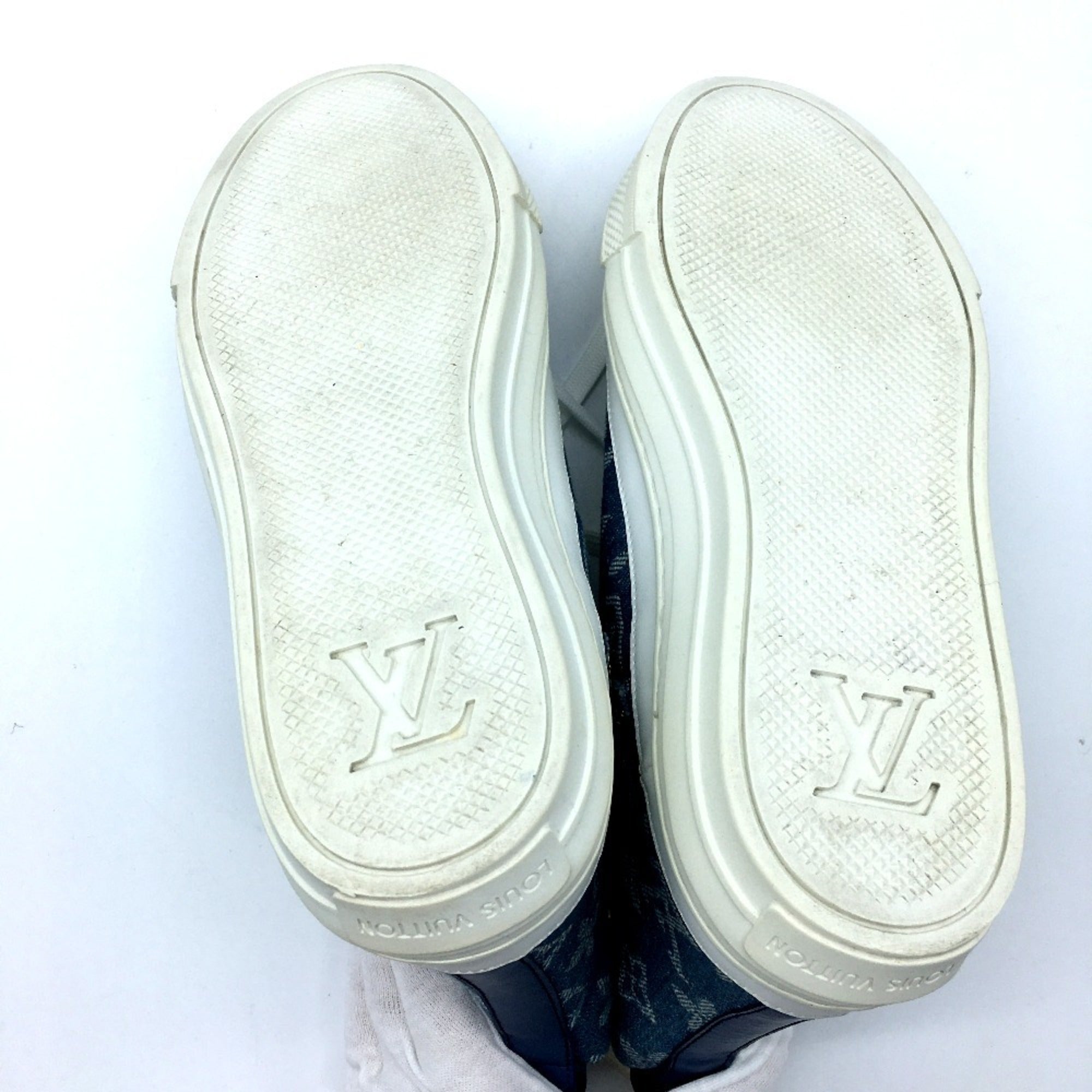Louis Vuitton Blue White Sneakers
