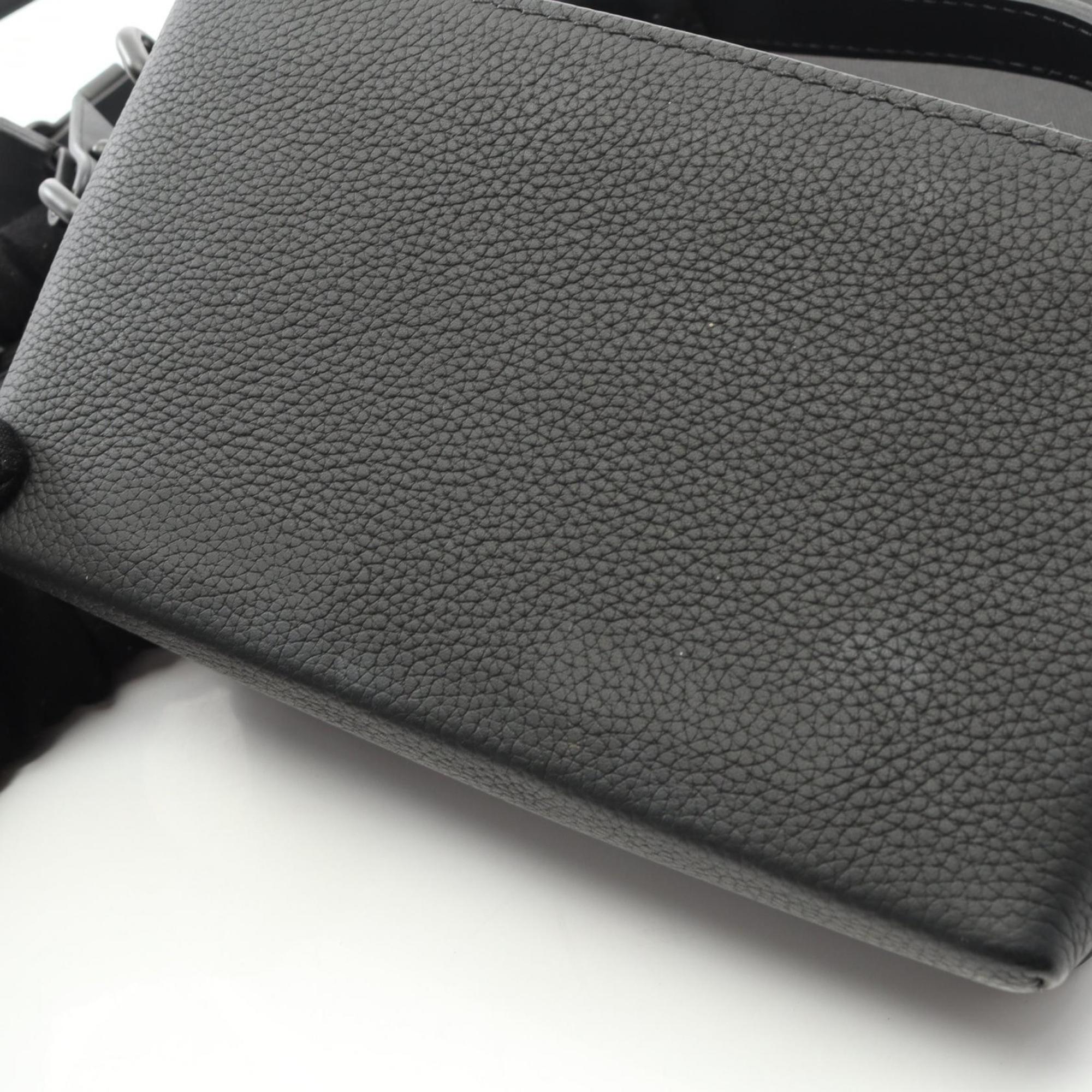Louis Vuitton Black Leather Shoulder Bag