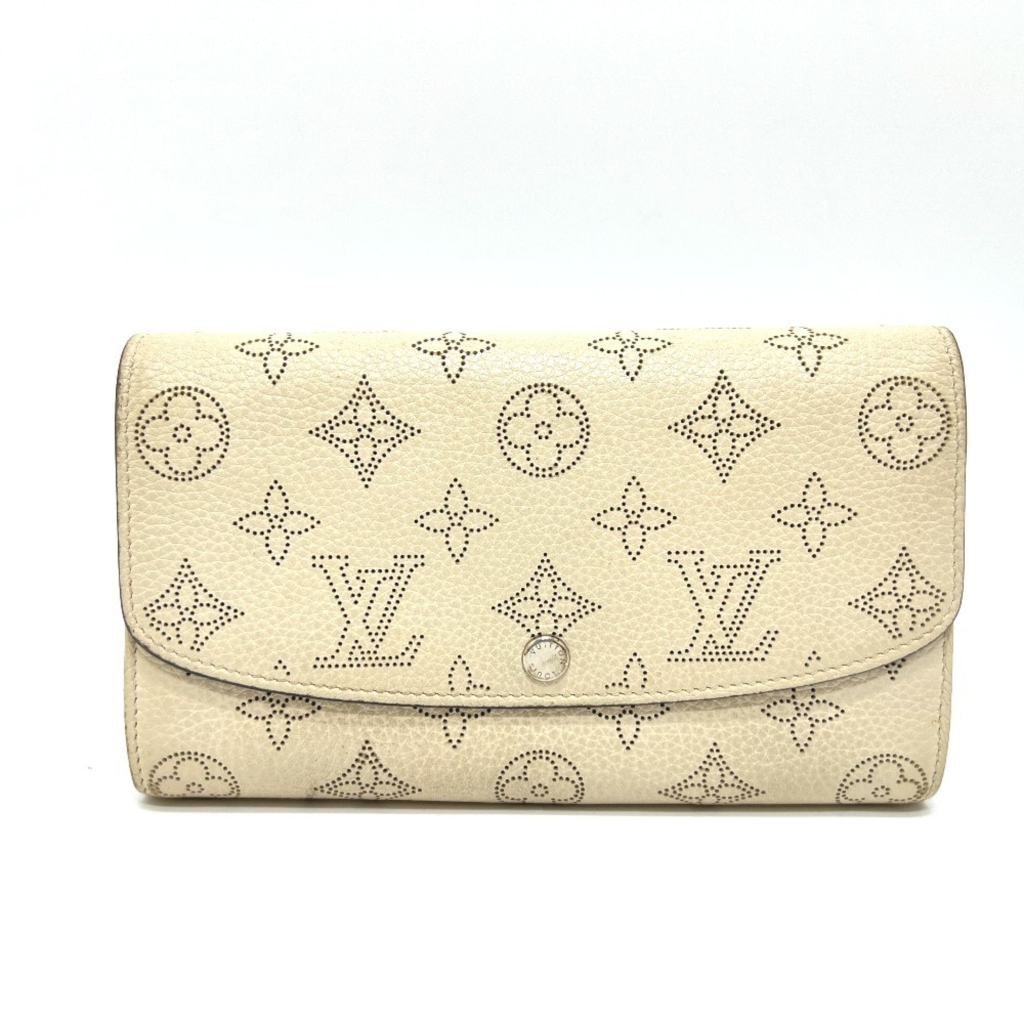 Louis Vuitton White Leather Long Wallet