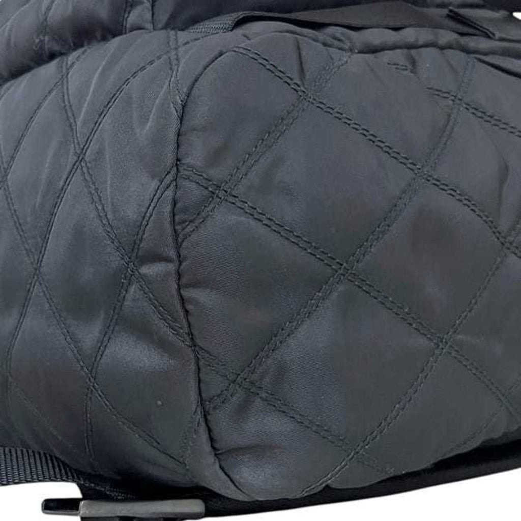 Prada Black Nero Nylon Leather Backpack