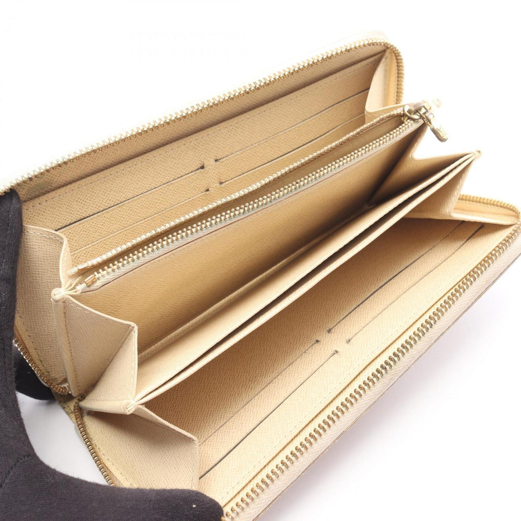 Louis Vuitton White Canvas Pvc Long Wallet
