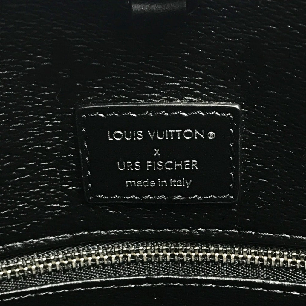 Louis Vuitton Black White Coated Canvas Handbag Tote Bag
