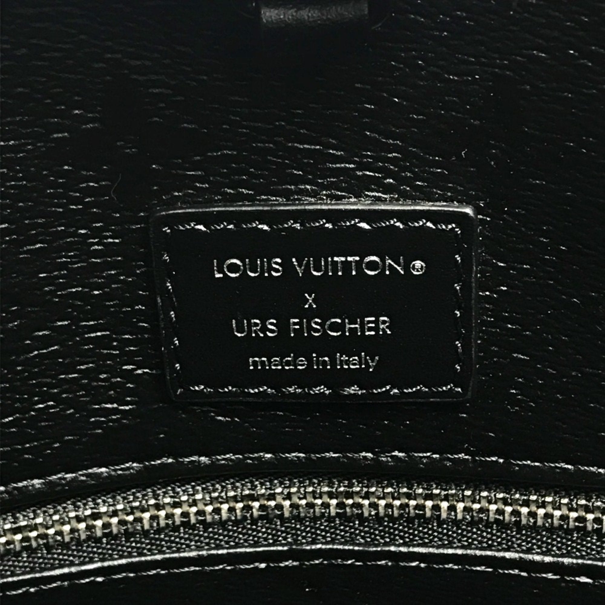 Louis Vuitton Black White Coated Canvas Handbag Tote Bag