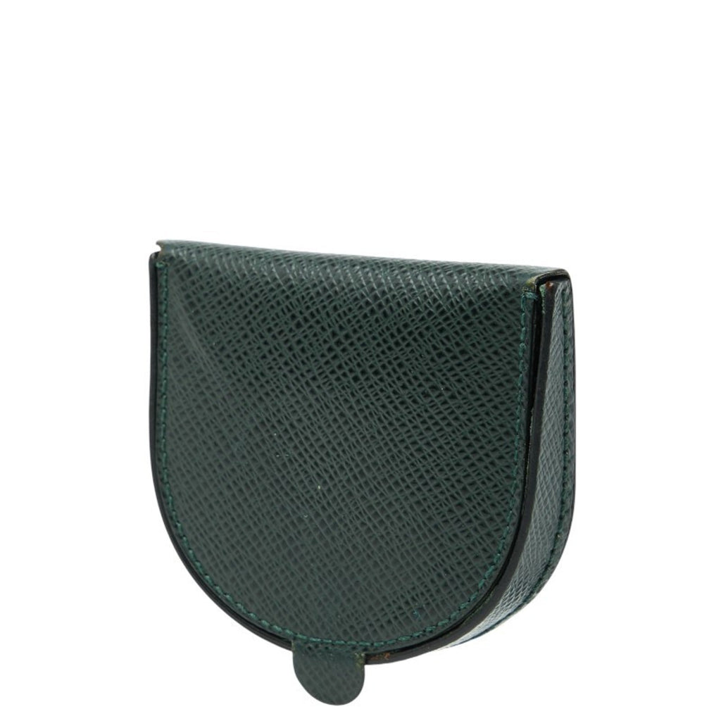 Louis Vuitton Dark Green Episea Taiga Leather Coin Purse/Coin Case