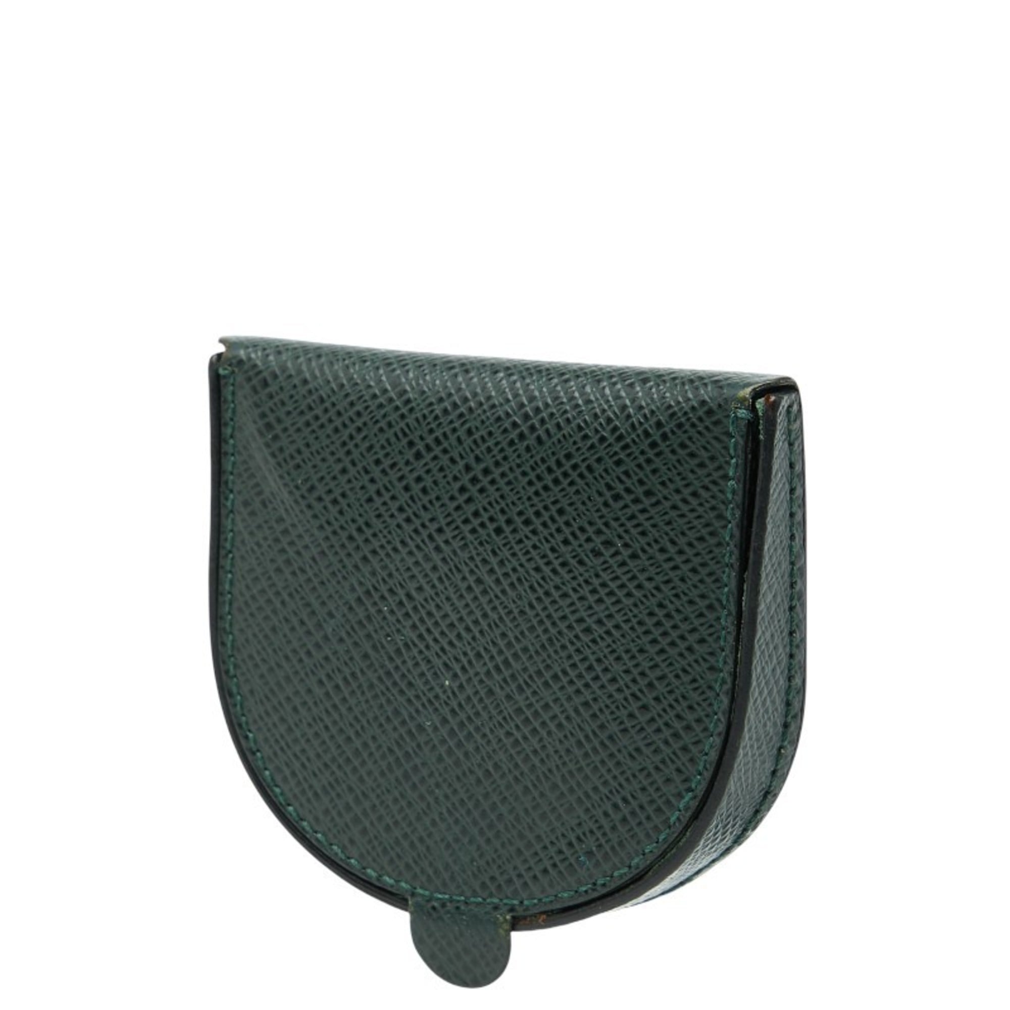 Louis Vuitton Dark Green Episea Taiga Leather Coin Purse/Coin Case