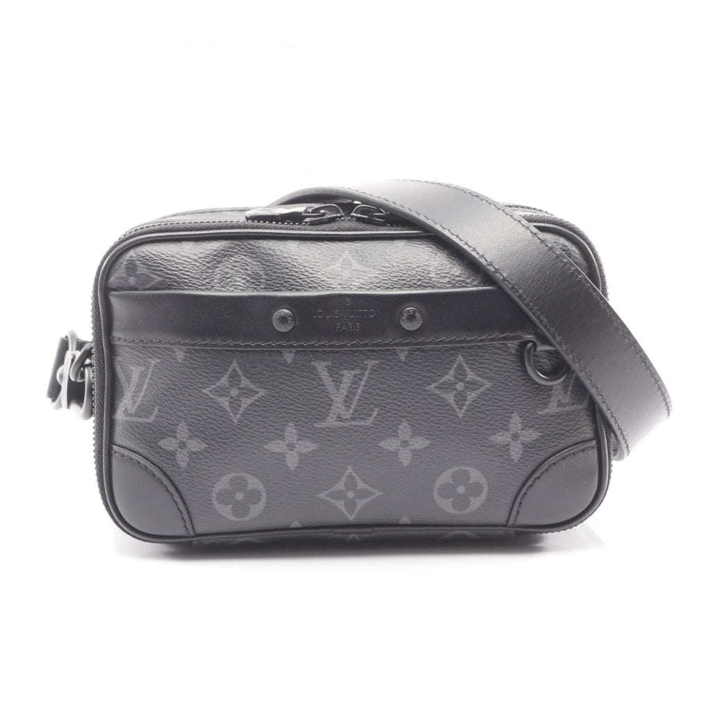 Louis Vuitton Black Coated Canvas Shoulder Bag