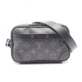 Louis Vuitton Black Coated Canvas Shoulder Bag