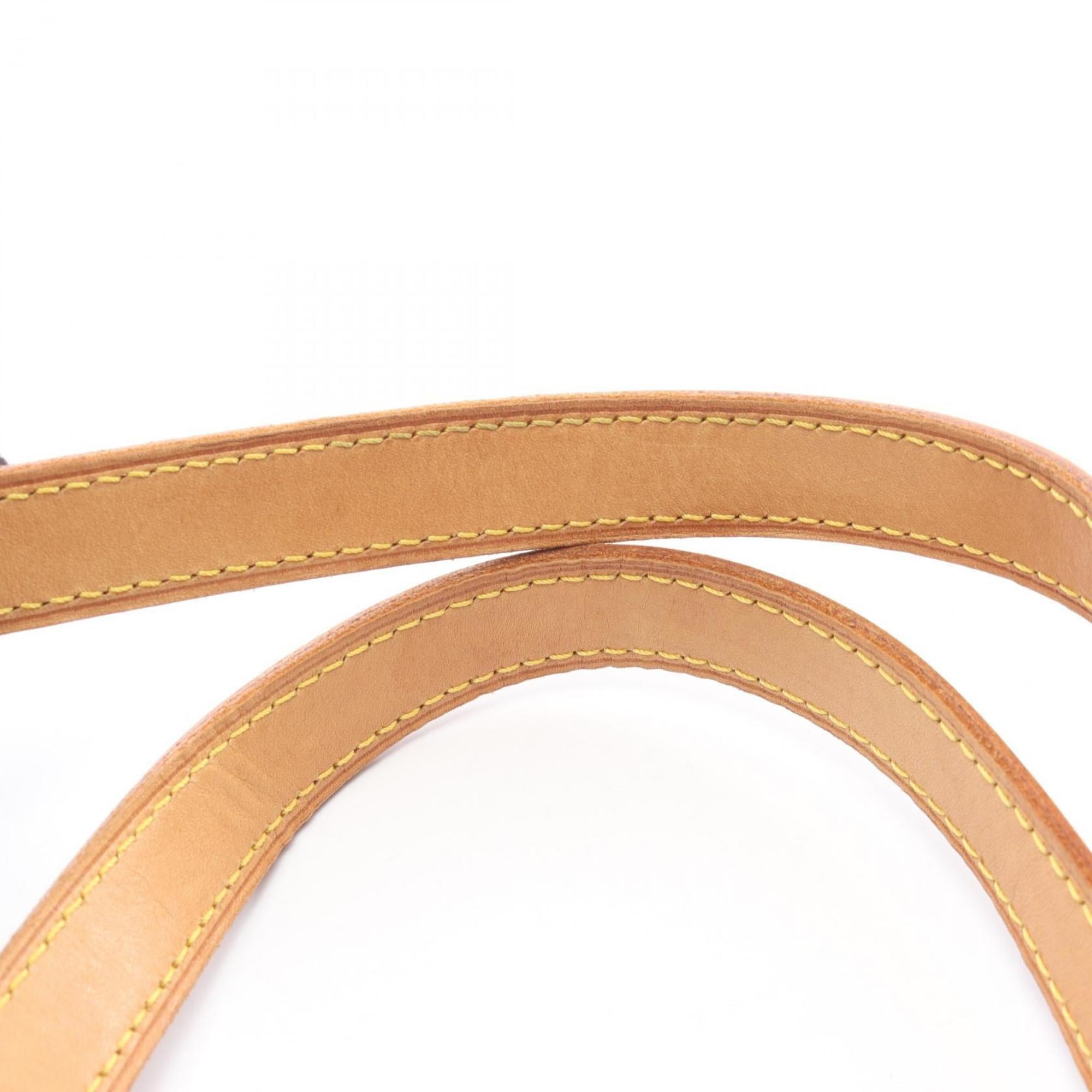 Louis Vuitton Brown Coated Canvas Leather Handbag Shoulder Bag