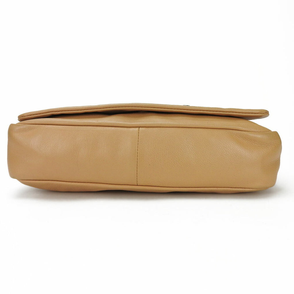 Chanel Beige Leather Shoulder Bag