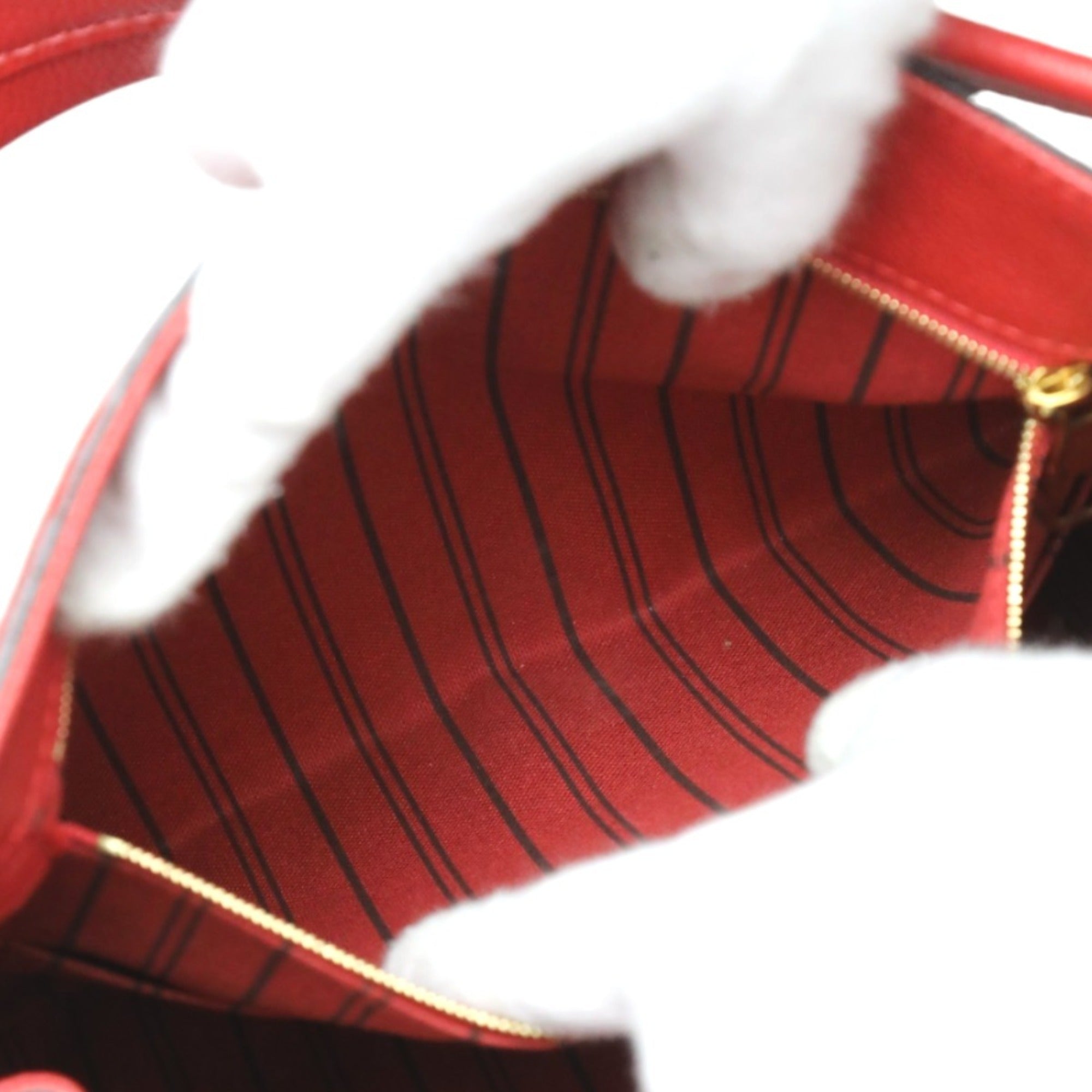 Louis Vuitton Red Color Monogram Empreinte Handbag