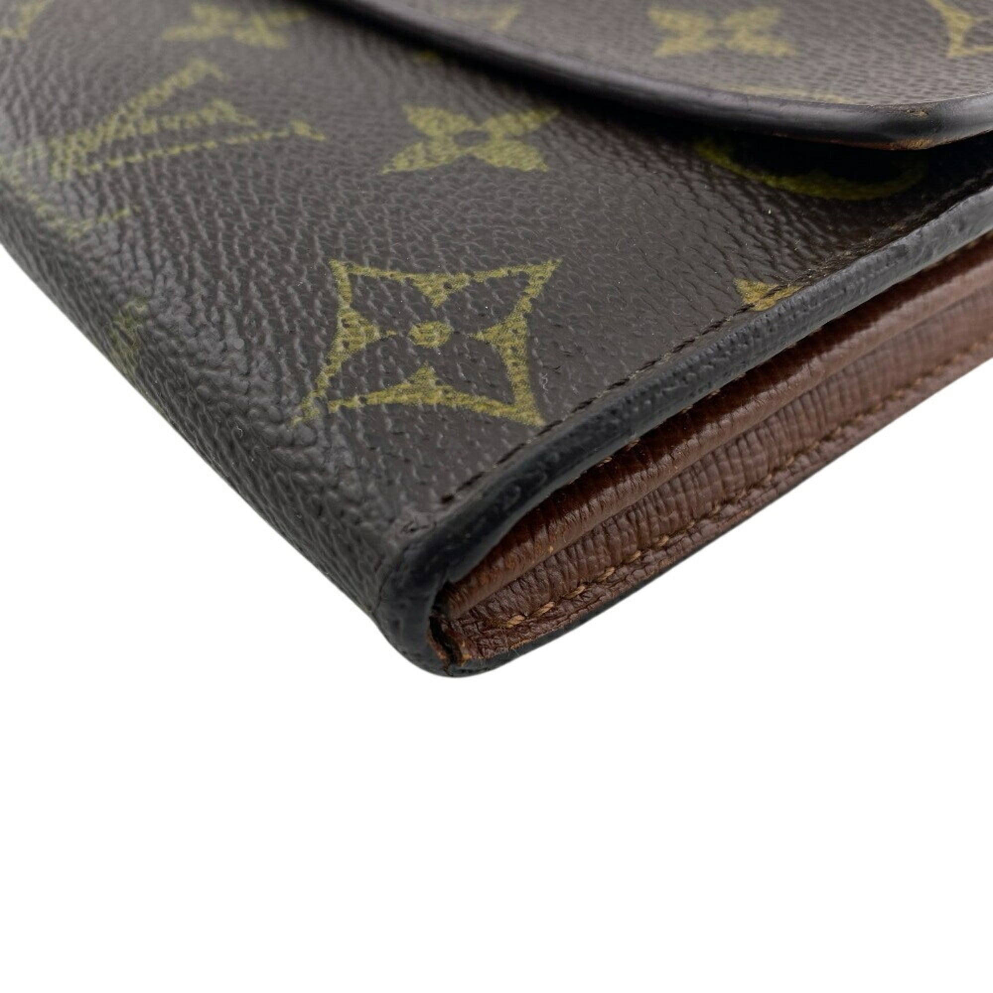 Louis Vuitton Brown Monogram Monogram Leather Long Wallet