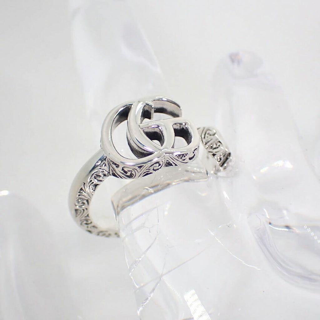 Gucci Sterling Silver 925 Band Ring (Pre-Owned)