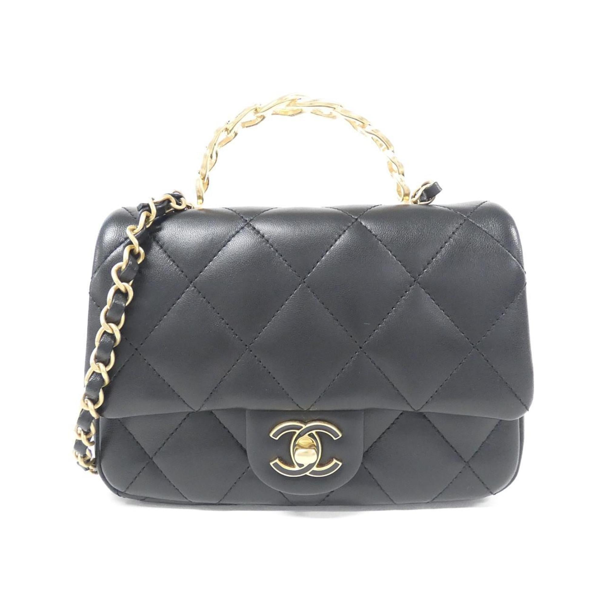 Chanel Black Leather Handbag